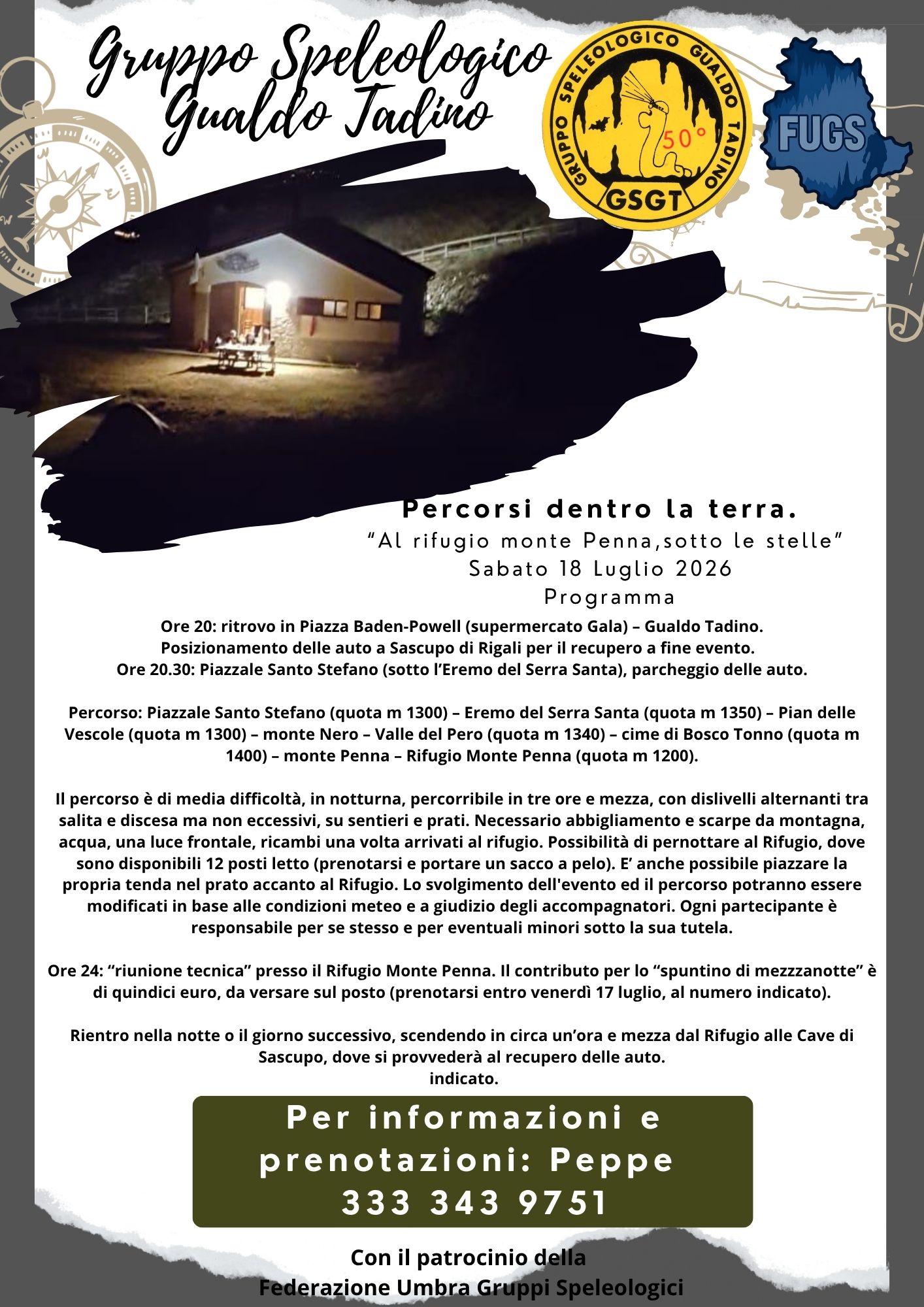 Locandina Al rifugio Monte Penna, sotto le stelle
